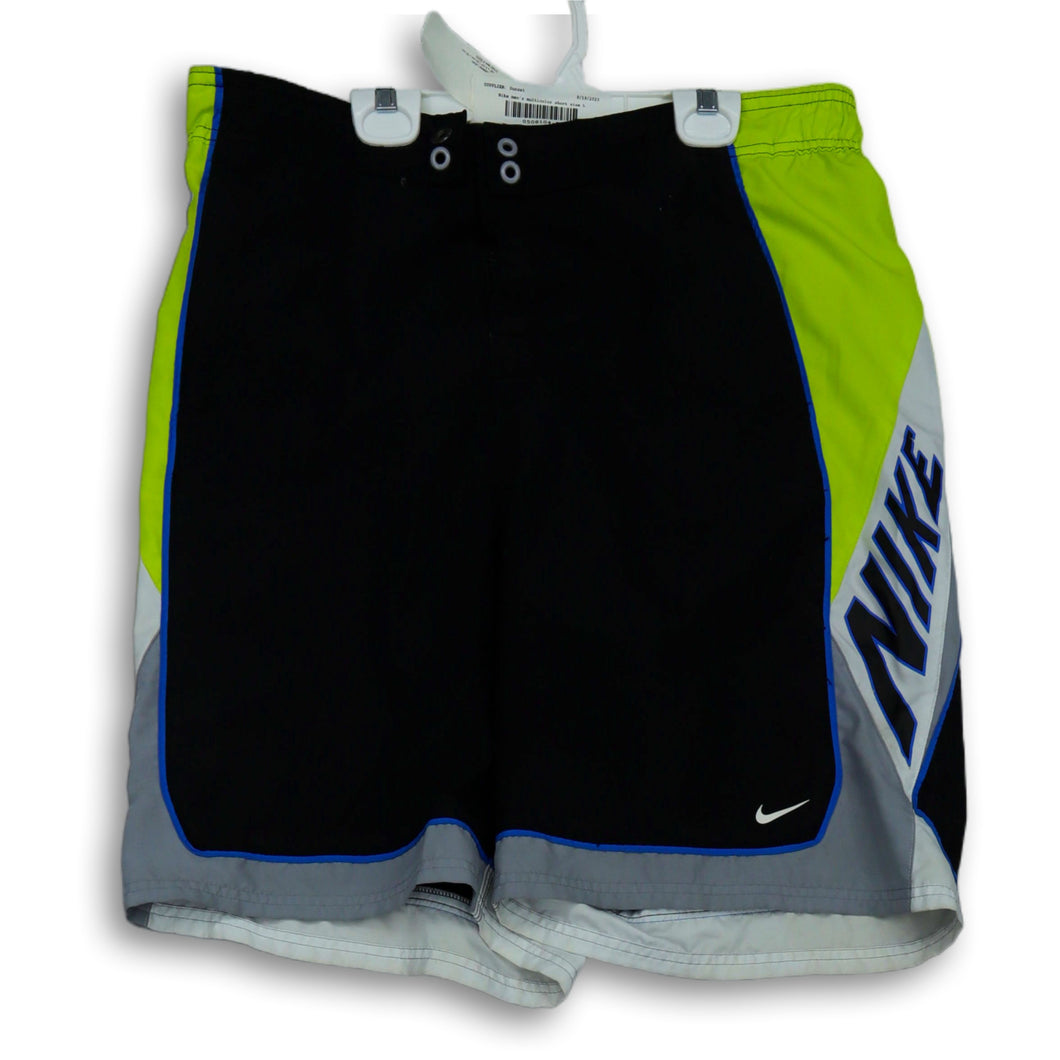 Nike Mens Multicolor Elastic Waist Flat Front Stretch Athletic Short Size Large
