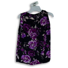 Load image into Gallery viewer, Nine West Womens Multicolor Floral Sleeveless Round Neck Pullover Blouse Top
