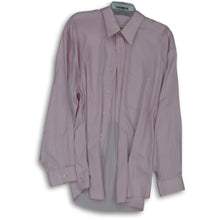 Load image into Gallery viewer, Pronto Uomo Mens Pink Long Sleeve Spread Collar Regular Fit Dress Shirt Sz 17.5
