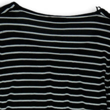 Load image into Gallery viewer, Zara Womens Black White Striped 3/4 Sleeve Scoop Neck Blouse Top Size M
