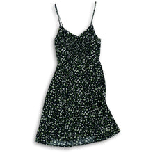 Load image into Gallery viewer, Old Navy Womens Black Floral Strappy Side Zip Short Fit &amp; Flare Dress Size XS
