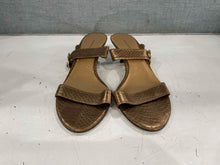 Load image into Gallery viewer, Valerie Steven Women&#39;s Gold Sandals Size 9M
