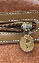 Load image into Gallery viewer, Braciano Womens Brown Embossed Leather Detachable Strap Zipper Crossbody Bag
