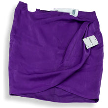 Load image into Gallery viewer, Forever 21 Women&#39;s Purple Drapping Flat Front Back Zip A Line Skirt Size L
