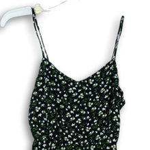 Load image into Gallery viewer, Old Navy Womens Black Floral Strappy Side Zip Short Fit &amp; Flare Dress Size XS

