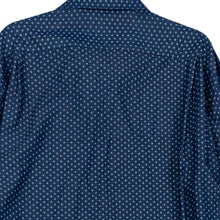 Load image into Gallery viewer, Tommy Hilfiger Mens Blue Long Sleeve Spread Collar Dress Shirt Size 17.5 14-15
