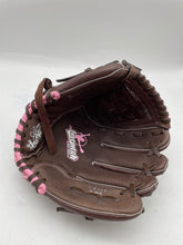 Load image into Gallery viewer, Rawlings Mens Brown Pink Right Handed 5 Finger Fastpitch Baseball 12 In Gloves
