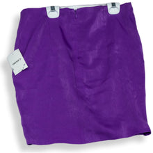 Load image into Gallery viewer, Forever 21 Women&#39;s Purple Drapping Flat Front Back Zip A Line Skirt Size L
