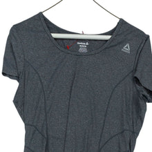 Load image into Gallery viewer, Reebok Womens Gray Short Sleeve Round NeckPerformance Shirt Size M
