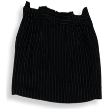 Load image into Gallery viewer, Express Womens Skirt Black Striped Flat Front Knee Length Mini Skirt Size 00
