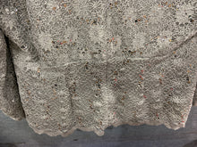 Load image into Gallery viewer, Tradition Womens Beige Sequin Long Sleeve V Neck Back Zip Blouse Top Size 18W
