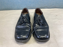 Load image into Gallery viewer, Kenneth Cole Mens Black Leather Square Toe Lace Up Dress Shoes Size 7.5
