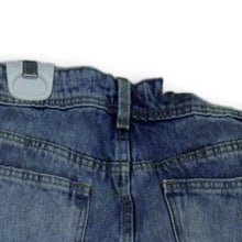 Load image into Gallery viewer, Zara Girls Blue Dark Wash Flat Front Distressed Denim Jean Shorts Size 4
