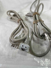 Load image into Gallery viewer, Set Of 2 Unknown Brand White Colored 3 Pin Cables
