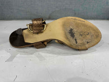 Load image into Gallery viewer, Valerie Steven Women's Gold Sandals Size 9M

