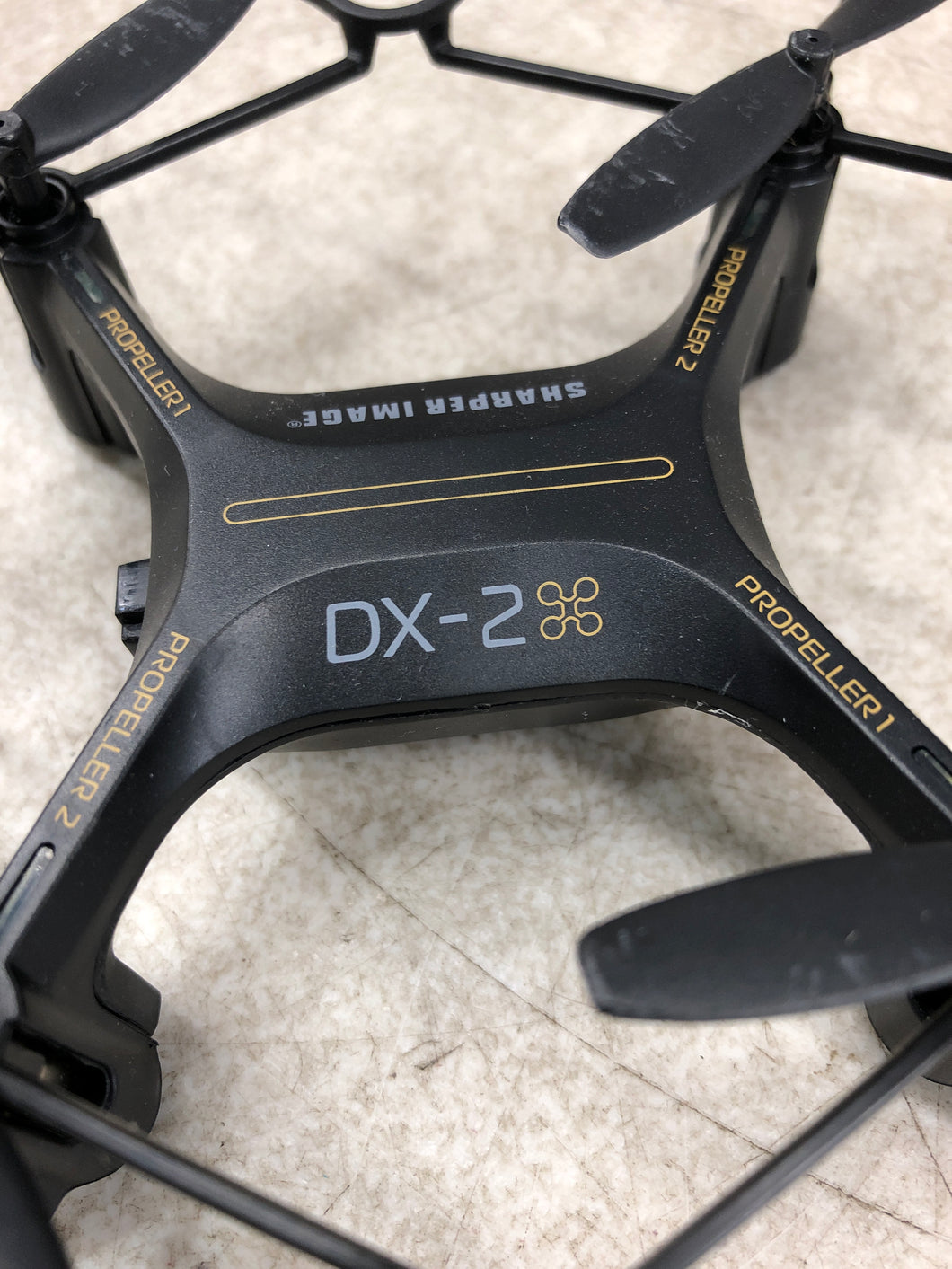 Sharper Image Plastic Toy Drone Model DX-2. With Controller.