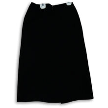 Load image into Gallery viewer, INC International Concepts Womens Black Flat Front Back Zip Maxi Skirt Size 4

